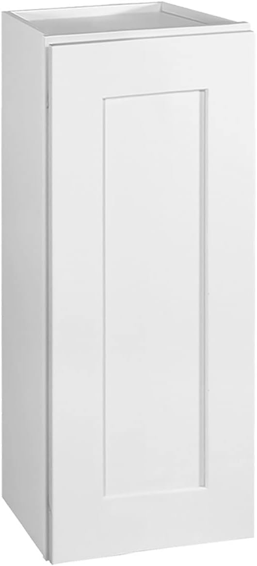 Design House Brookings Kitchen Wall Cabinet, 12", White | Adjustable Shelves, Adjustable Hinges, Wall Mount, Contemporary/Modern, Wood, Kitchen, 561530