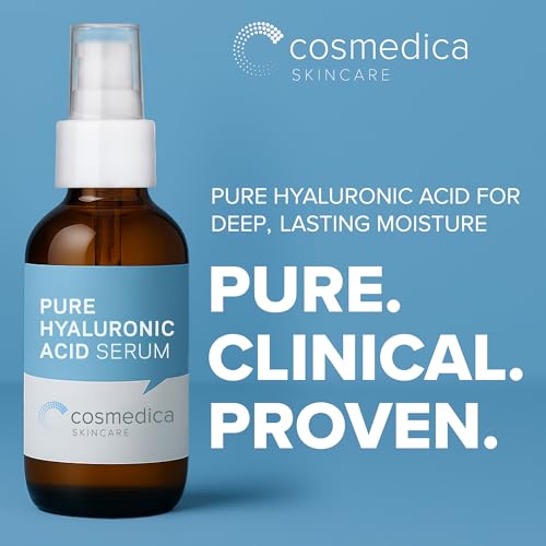 Hyaluronic Acid Serum for Skin 100% Pure Anti Aging Intense Hydration Moisture Non greasy Paraben free, Wrinkle Reducing and Brightening Serum (Pro Formula) 2oz