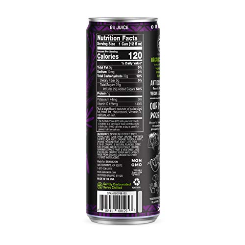 Sambazon Organic Low Calorie Amazon Acai Energy Drink, 12 Fl Oz