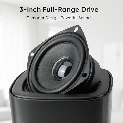 Saiyin Passive Bookshelf Speakers, Needs Amplifier or Receiver to Operate | for Home Theater Surround Sound System