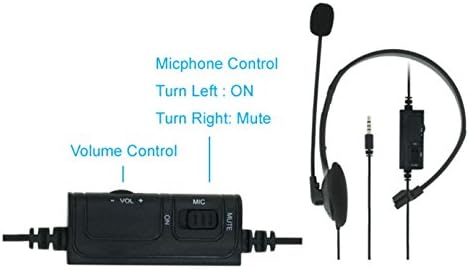 GDreamer PS4 Headset with Volume Control & Retractable Cable for Playstation 4 Gaming Consoles