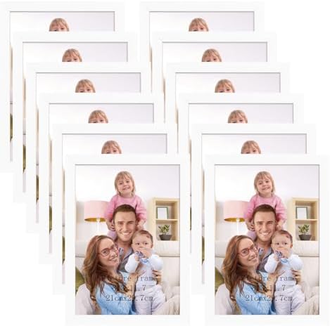Giftgarden Black 8x10 Picture Frame Bulk, Multi 8 x 10 Photo Frames Set for Wall Hanging or Tabletop, 12 Pack