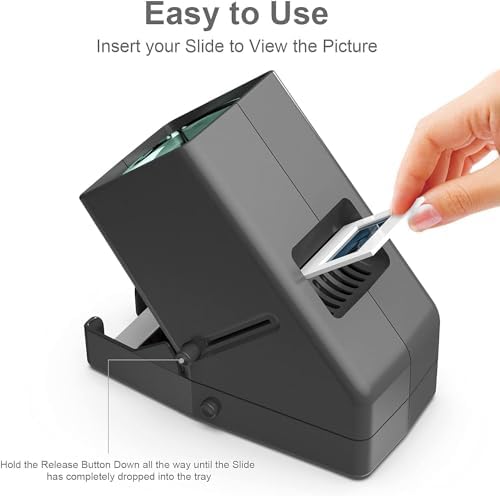 DIGITNOW!35mm Slide and Film Viewer, 3X Magnification LED Lighted Illuminated Viewing