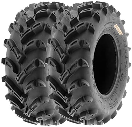 SunF Set 2 ATV Tires 22x11-9 Muddy 22x11x9 Dirt Mud 6 PR A024