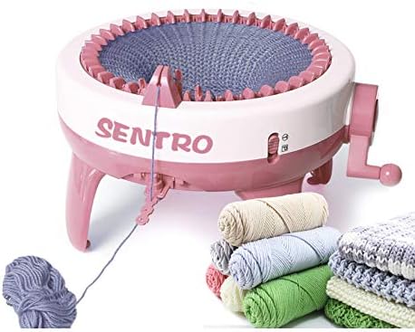 FYGAIN SENTRO Knitting Machine 40 Needles, Automatic Circular Knitting Crochet Machine for Kids/Adults
