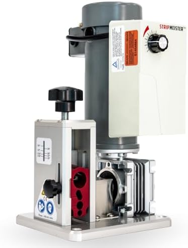 StripMeister E250 Electric Automatic Wire Stripping Machine – Wire Size Up To Ø3/4", Jam-Free, Motorized Wire Stripper with Variable Speed Control for Copper Wires