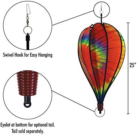 In the Breeze 0990 USA Flag 10-Panel Hot Air Balloon Wind Spinner