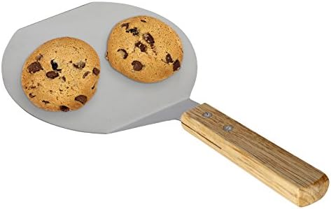 Homi styles Cookie/Brownie Spatula Small Metal Spatula With Merbau Wooden Handle | Heavy Duty Stainless Steel Flipper With Beveled Edges | Small