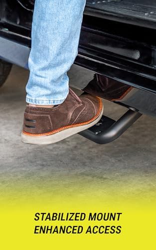 Bully BBS-1103 Truck Black Powder Coated Side Step Set, 2 Pieces (1 Pair), Includes Mounting Brackets - Fits Various Trucks from Chevy (Chevrolet)