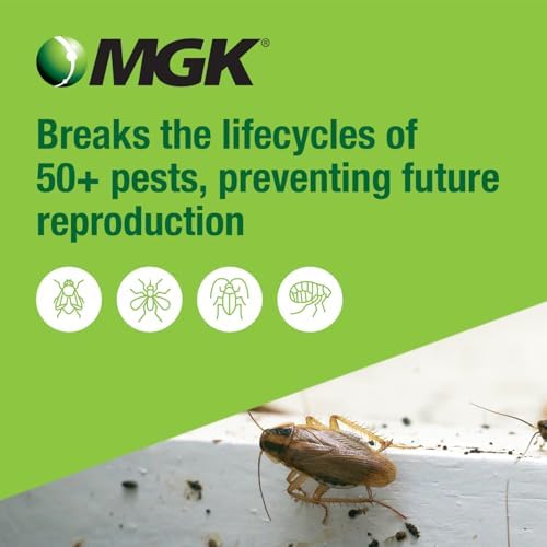 MGK NyGuard IGR Concentrate | Insect Growth Regulator | 140 ML | Break the lifecycle, Cockroach, Flea, Ant, Fly and Mosquito Concentrate, for Indoor/Outdoor Applications