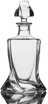 Square 25oz Whiskey Decanter with Glass Stopper