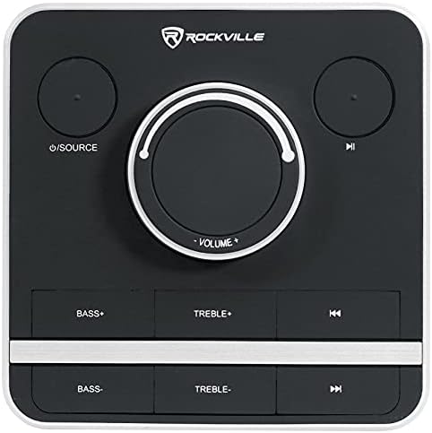 Rockville ONE-Tower Black Bluetooth Tower Speaker with HDMI/Optical/RCA