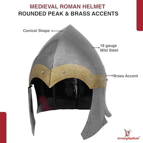 Armory Replicas Maximus Roman Gladiator Blackened 18g Helmet