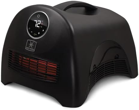 Heat Storm Mojave Indoor Ultra Lightweight Portable Infrared Space Heater - 1500 Watts - Built in Thermostat & Overheat Sensor - Remote Control