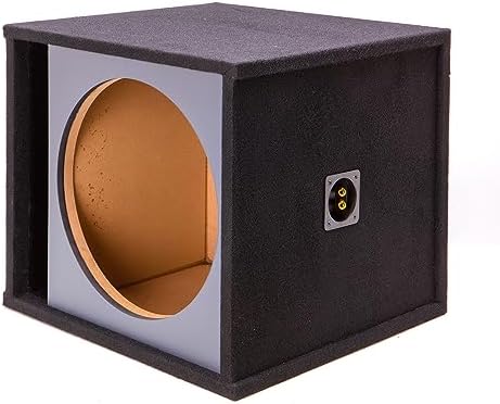 American Sound Connection Car Audio Single 15" Slot Vented Paintable Baffle Stereo Sub Box Enclosure