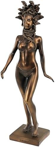 Design Toscano KY71304 Hebe Greek Woman Patron of Youth Indoor/Outdoor Garden Statue, Large Size, 10 inches Wide, 32 inches Tall, Handcast Polyresin, Antique Stone Finish