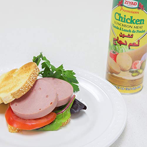 Ziyad Halal Luncheon Loaf Meat 12 oz - Premium Beef Canned Food for Quick Meals - Perfect for Sandwiches, Pasta, Rice - Convenient Halal Pantry Staple