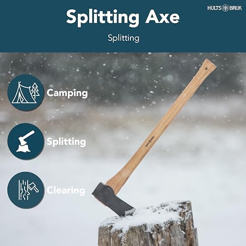 840740 Sarek Splitting Axe - 3.5 lb Head, 30" Handle