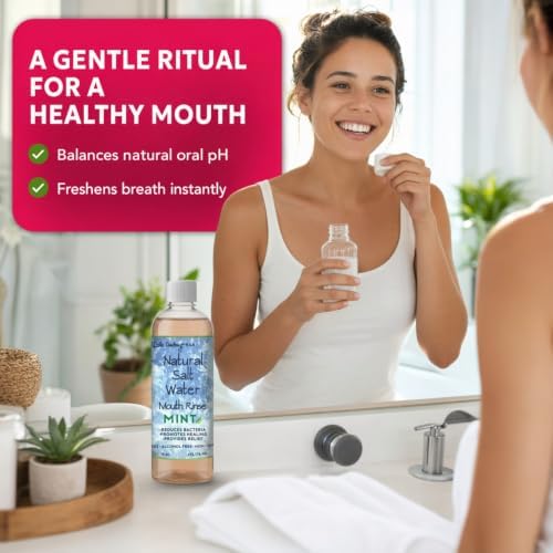 Dale Audrey Pink Himalayan Salt Water Rinse, Cinnamon Mouthwash, 16 oz