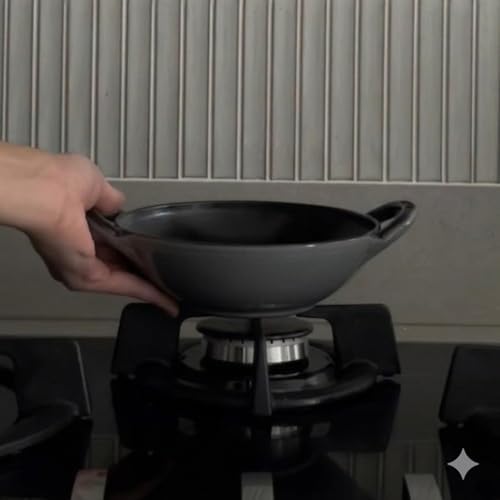 STAUB Cast Iron Baby Wok, 0.5-quart, Black Matte