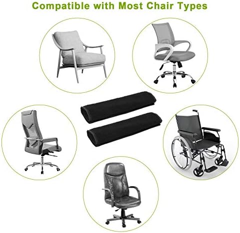 AHIER Wheelchair Armrest Pads, 2PCS Sheepskin Fleece Wheelchair Armrest Covers, Non Slip Arm Rest Cover Cushion pad for Wheelchairs