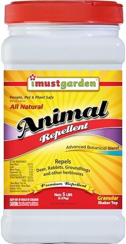 I Must Garden Deer/Rabbit/Groundhog Repellent: All-Weather, Natural - 5lb | All-Weather, Natural
