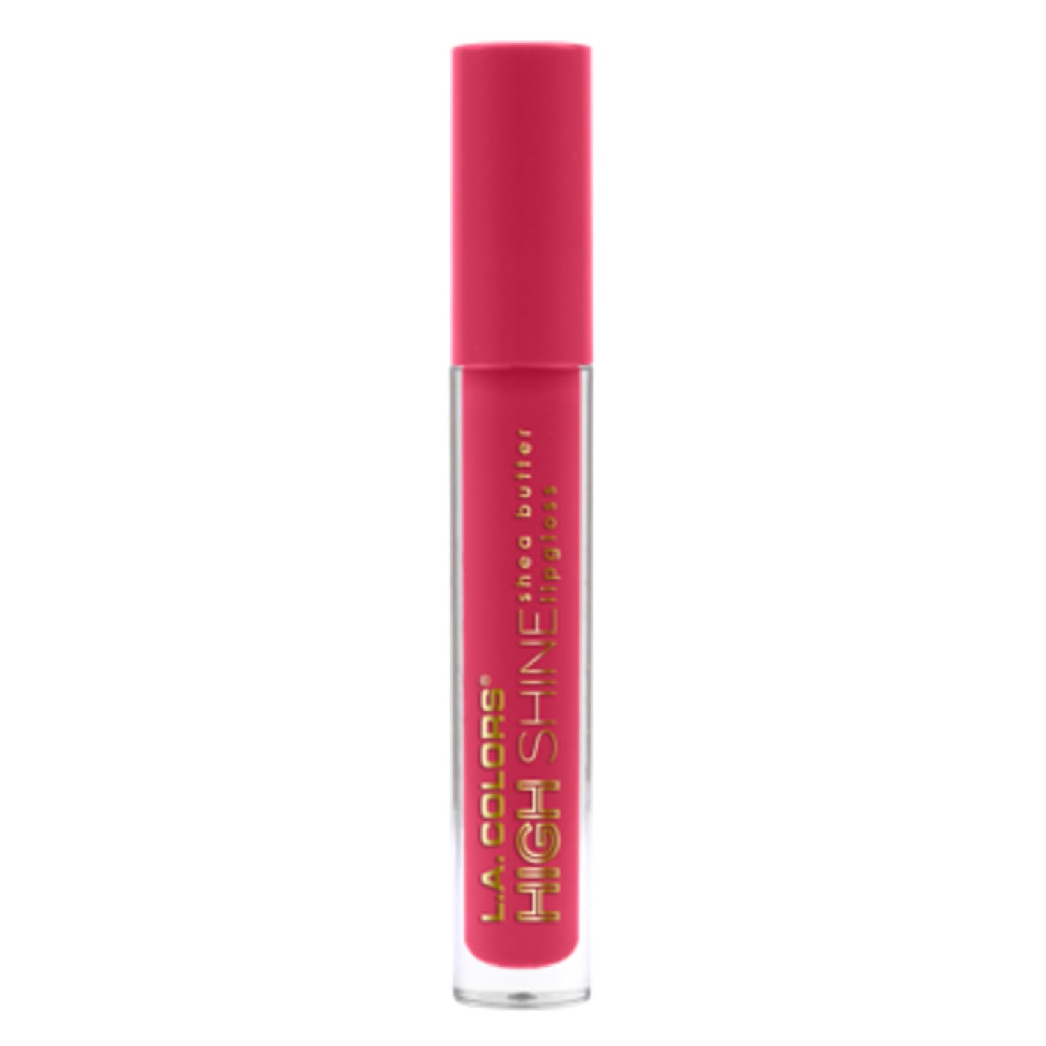 L.A. COLORS High Shine Shea Butter Lip Gloss, Baby Cakes, 0.14 Oz