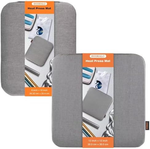 DOOHALO Heat Press Mat for Cricut Easy Press Craft Iron-on Mat for Power Heat Press Machine for Craft Vinyl Ironing Insulation Transfer T Shirts and