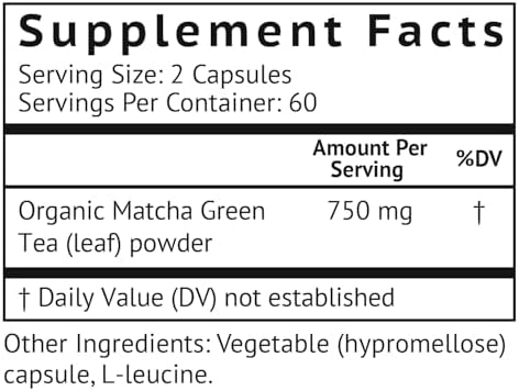 Organic Japanese Matcha Green Tea Pills for Smooth Zen-Like Energy | Organic matcha capsules from Japan
