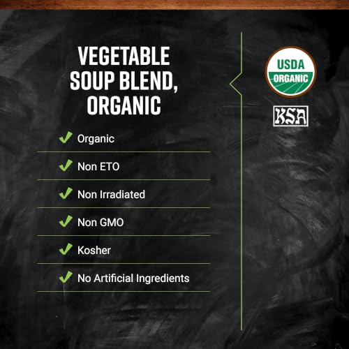 Frontier Co-op Organic Vegetable Soup Blend 1lb - Low Sodium Soup Mix, Dehydrated Veggies and Parsley - Dried for Ramen, Stew