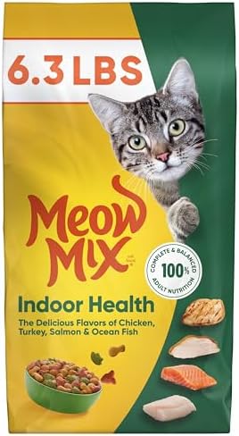 Meow Mix Indoor Health Dry Cat Food, 6.3 Pound Bag