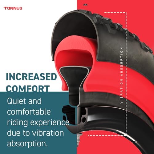 Tannus Armour Tire Insert, Fat Tire Tube, No Flat Bike Tire Liner, Puncture Proof Tube Protector for E-Bikes and MTB