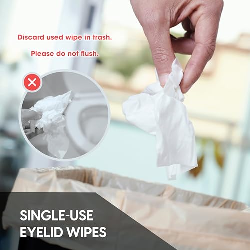 Clear C Pre-Moistened Eyelid Cleaning Wipes, 1 Boxes Of 30 | Rinse-Free Eye Lid Wipes For Dry Eyes, Individually Wrapped Travel Packs
