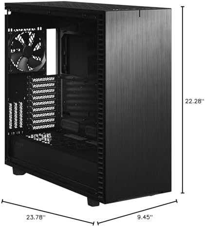 Fractal Design Define 7 XL Black Solid Brushed Aluminum/Steel E-ATX Silent Modular Full Tower Computer Case