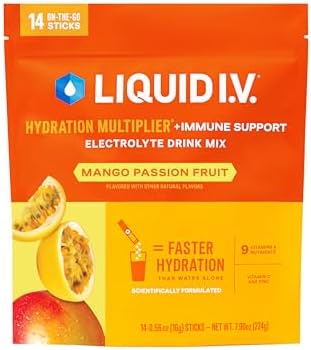 Liquid I.V. Hydration + Immune Electrolytes, Tangerine, 14 Count