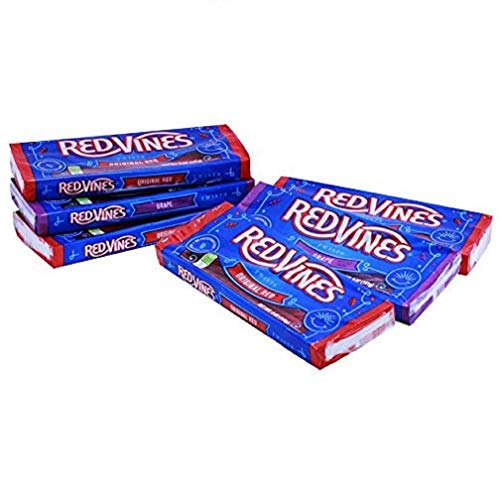 Red Vines Licorice Twists, Original Red Flavor, Soft & Chewy Candy, 4 Ounce (Pack of 24)