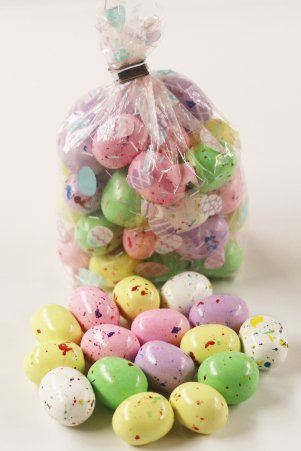 Scott's Cakes Speckled Chocolate Malted Eggs in a 1 Pound Bunny Hop Bag