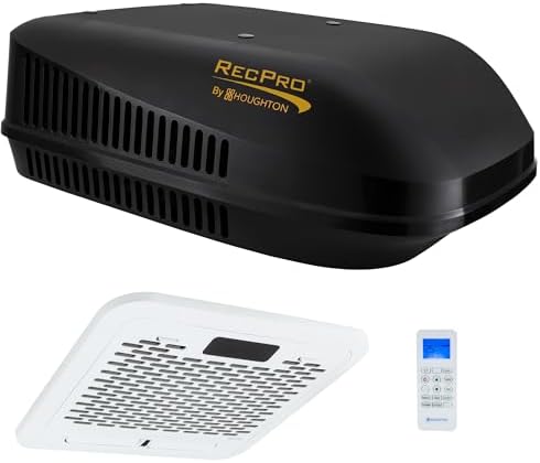 RecPro RV 15K Quiet AC Heat Pump Non-Ducted Black 110-120V