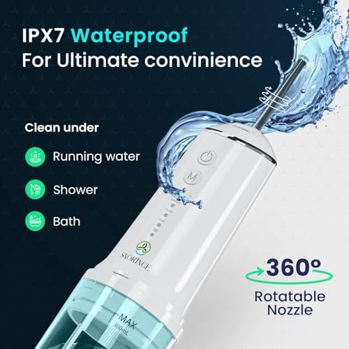 Nasal Irrigation System for Sinus Relief 30 Salt Packs 4 Rinse Modes | 4 Nozzles Portable Cordless Electric Neti Pot Nose Cleaner - Sinus Flush Kit