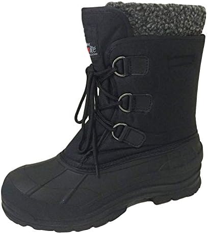 G4U-YC06S Men's Winter Boots Cold Weather Water Repellent Nylon 9" Thermolite Insulated Hiking Duck Warm Snow Shoes