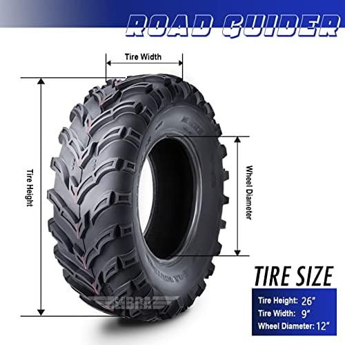 ROADGUIDER ATV Mud Tire 22x10-9 6PR for Honda Recon 250 Suzuki Ozark 250