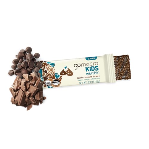 GoMacro Kids MacroBar Organic Vegan Snack Bars - Oatmeal Chocolate Chip Cookie (0.90 Ounce Bars, 7 Count)