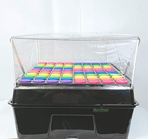 HORTIPOTS Aeroponic Clone Machine 48 Site for Plant Cuttings Propagation Using 2 in Neoprene Inserts