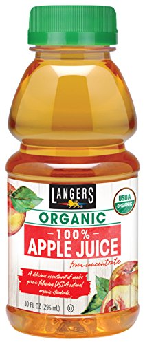 Langers Organic 100% Apple Juice, 10 Fl Oz (Pack of 12)