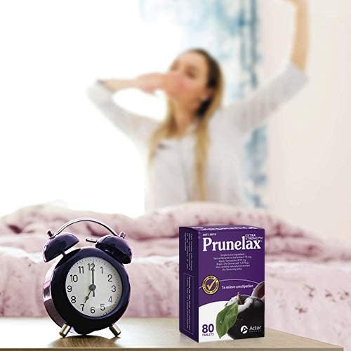 Prunelax Tablets - Extra Strength Natural Laxative Supplement Containing High Strength Senna for Constipation Relief & Restore Normal Bowel Motion