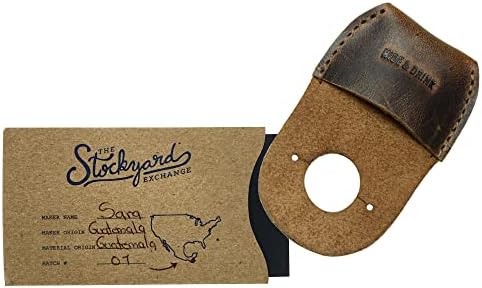Hide & Drink, Leather Thumb Guard, Finger Protector, Carpenter Carving Accessories, Handmade Includes 101 Year Warranty :: Bourbon Brown