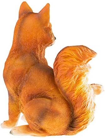CLEVER GARDEN Cute Resin Garden Statue Decoration, Outdoor Lawn Yard Polyresin Animal Figurine Sculpture Ornament Décor, Fox Family