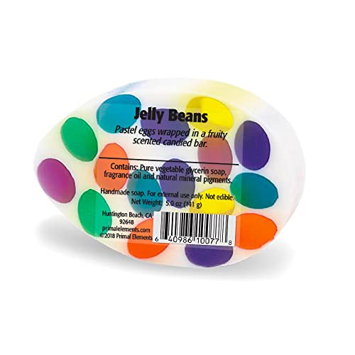 Primal Elements Wrapped Bar Soap, Jelly Beans, 5 Ounce
