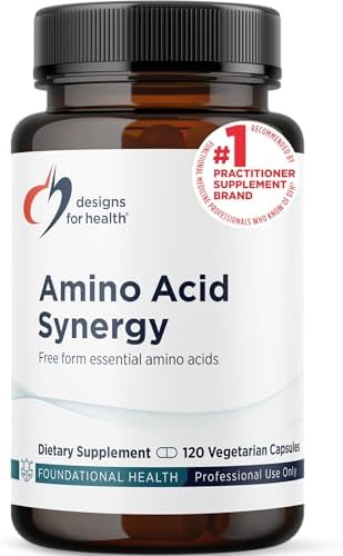 Designs for Health Amino Acid Synergy - Vegetarian Essential Amino Acids Supplement with BCAAs, Alpha-Ketoglutarate