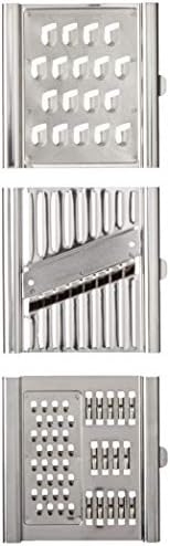 Stainless Steel Multi-Blade Chef Grater – Vegetable Slicer, Julienne Cutter